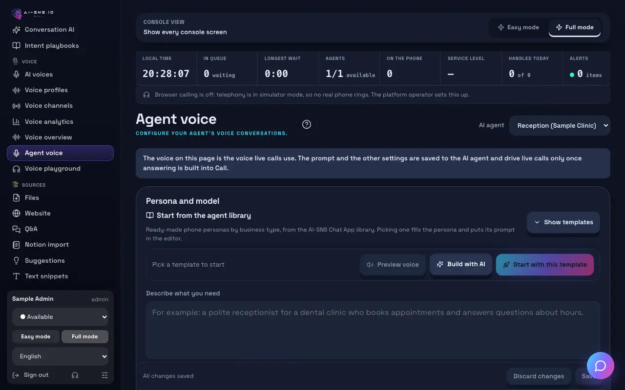 Scrierea promptului unui agent cu Construiește cu IA: ecranul pe computer